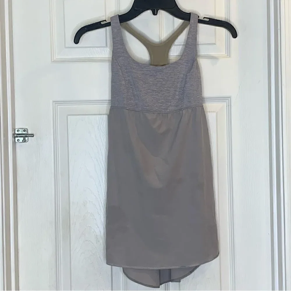 Lululemon Power Dance Grey Tank Top Size 6
